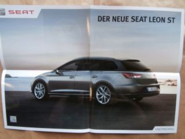 Seat Leon ST Prospekt August 2013 Poster +Preisliste 2014