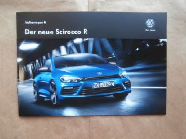 VW Scirocco R Prospekt April 2014 NEU