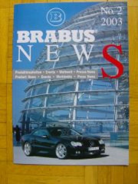 Brabus News magazin 2/2003 SV12 R230 +W220