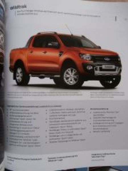 Ford Ranger XL XLT Limited Wildtrak August 2014 Prospekt