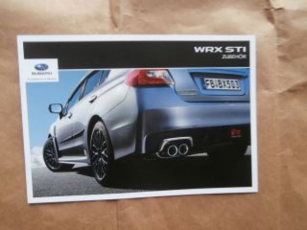 Subaru WRX STi Zubehör Prospekt Juli 2014 NEU