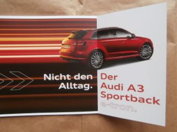 Audi A3 Sportback e-tron Typ 8V September 2014 NEU