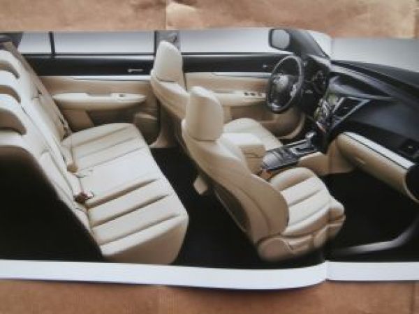 Subaru Outback +Zubehör Prospekt Januar 2014 NEU