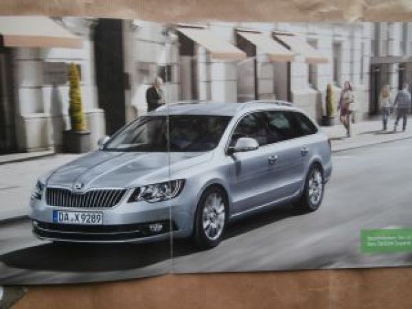 Skoda Superb Exclusive Prospekt Oktober 2014 NEU Typ 3T