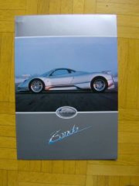 Pagani Zonda Supersportwagen Prospekt NEU