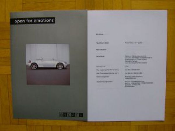 ascari Mono-Posto 1.8T quattro roadster Prospekt NEU