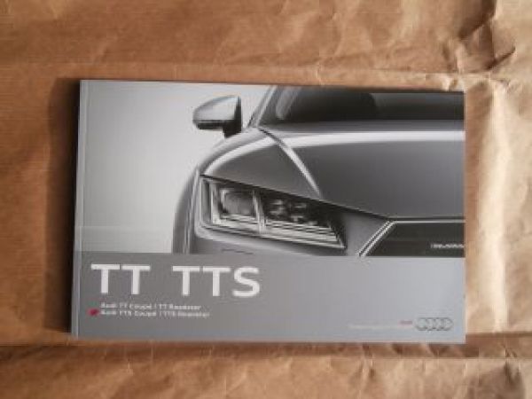 Audi TT TTS Coupé Roadster Prospekt Oktober 2014 NEU