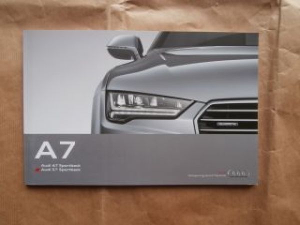 Audi A7 Sportback +S7 Typ 4G Juli 2014 NEU s line Exclusive line