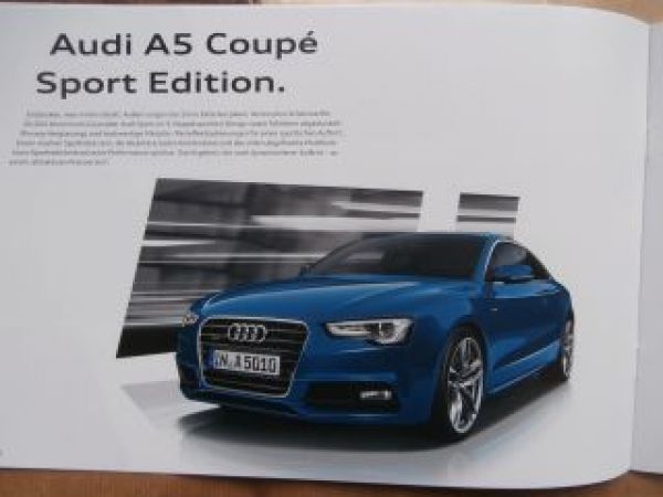 Audi Sport Edition Sport Edition plus Oktober 2014 Prospekt NEU