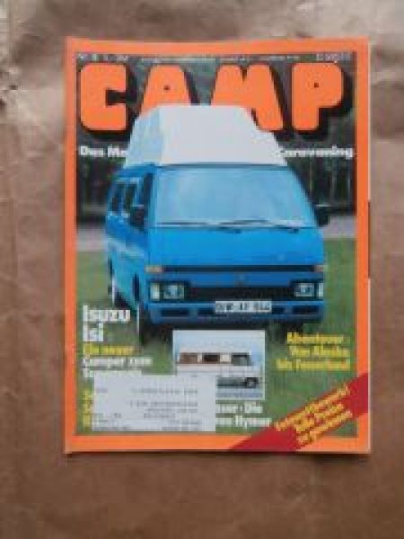 CAMP 8/1984 Isuzu Isi,Peugeot 505 Turbo Diesel,Knaus,