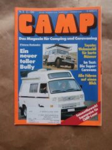 CAMP 6/1984 D´leteren Weekender, Toyota Land Cruiser,Adria