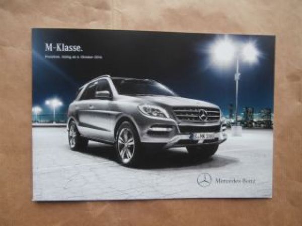 Mercedes Benz M-Klasse W166 250 350 400 500 63AMG 6.10.14