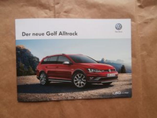 VW Golf7 Alltrack Prospekt Oktober 2014 NEU Typ AU
