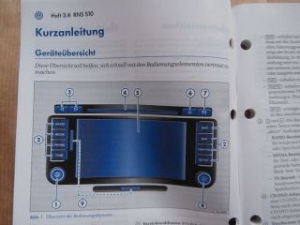VW RNS 510 Navigationssystem Anleitung Februar 2008