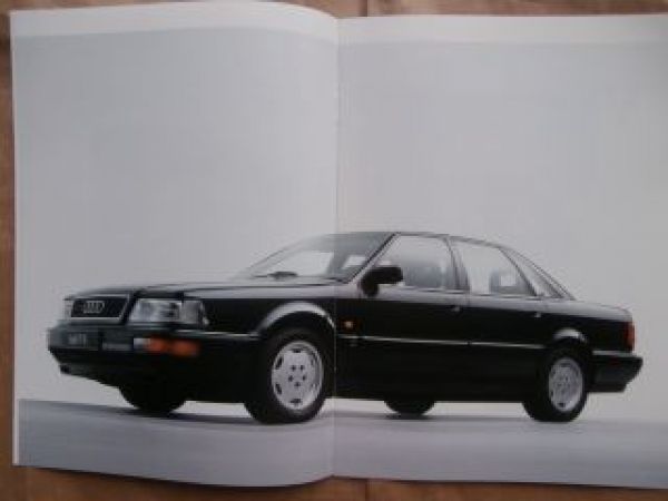 Audi V8 Prospekt Typ 4C Prospekt Januar 1991 Rarität NEU