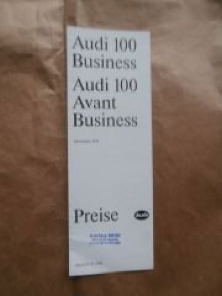 Audi 100 +Avant Business 22.Januar 1990 Typ44
