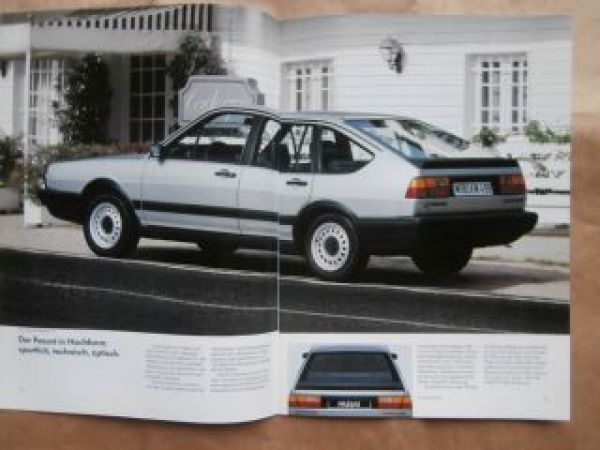 VW Passat Typ32B GT +Schrägheck Prospekt Januar 1988