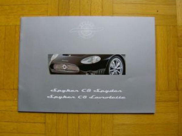 Spyker C8 Spyder +Laviolette Prospekt Rarität NEU