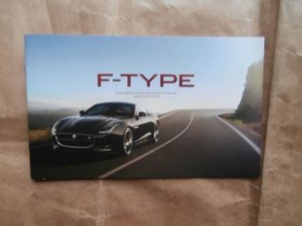 Jaguar F-Type Coupé Cabriolet +R Preisliste Januar 2015 NEU
