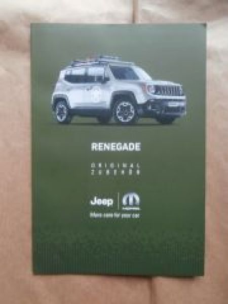 Jeep Renegade Mopar Original Zubehör Oktober 2014 NEU