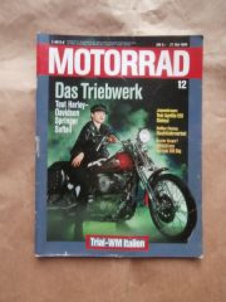 Motorrad 12/1989 Harley Davidson Springer Softail,Aprilia 125 Si