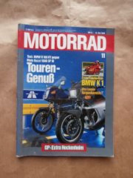 Motorrad 11/1989 BMW R100 RT vs. Moto Guzzi 1000 SP III,BMW K1