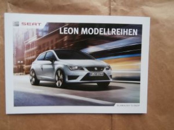 Seat Leon +SC +ST +Cupra 265/280 Prospekt Juni 2014 NEU