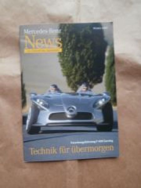 Mercedes Benz News Winter 2001 Forschungsfahrzeug F400 Carving