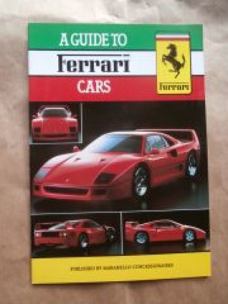 Ferrari Guide Cars published by Maranello Concessionaires