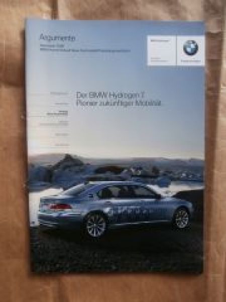 BMW Argumente Hydrogen7 E68 Prospekt intern November 2006