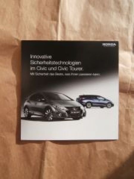 Honda Civic +Tourer Innovative Sicherheitstechnologien 1/2015