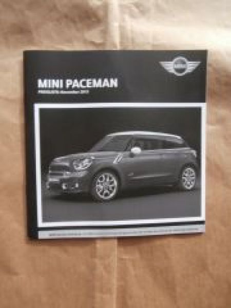 Mini Paceman R61 +Cooper +JCW November 2013