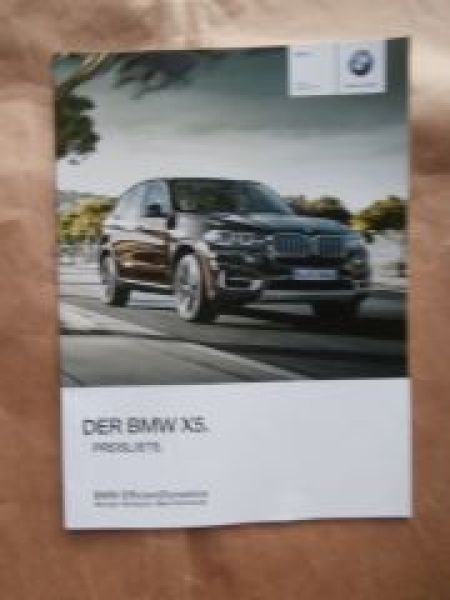 X5 xDrive35i 50i sDrive/xDrive 25d xDrive30d 40d M50d 8/2014