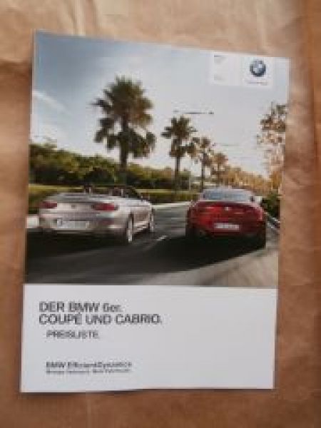 640i 650i 640d +xDrive F12 Coupé F13 Cabriolet  Juli 2014 NEU