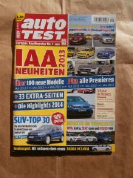 auto TEST 9/2013 Vergleich Sandero vs. Clio vs. Fiesta vs. 208