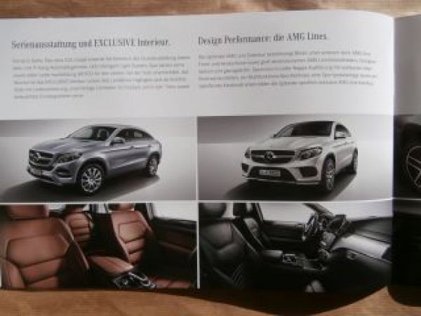 Mercedes Benz GLE Coupé C292 Prospekt März 2015 NEU