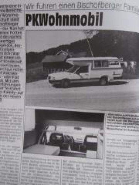 Motor caravan journal 4/1983 SKW Concorde 500RS, Carthago Topas