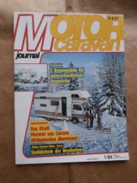 Motor Caravan journal 1/1984 Wanner Mobil 460S,Niesmann Clou 470