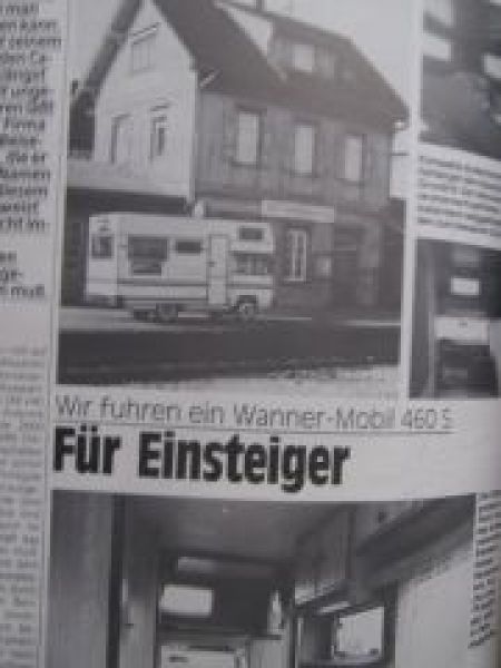 Motor Caravan journal 1/1984 Wanner Mobil 460S,Niesmann Clou 470
