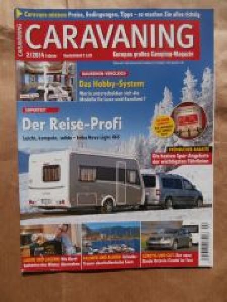 Caravaning 2/2014 Hobby De Luxe vs. Excellent vs. Prestige,