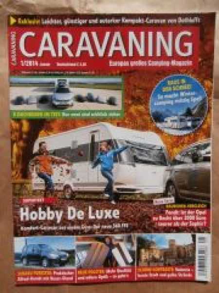 Caravaning 1/2014 Hoby de Luxe 560FFE, Fendt Saphir und Opal 495
