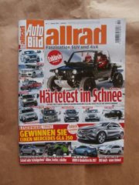 Auto Bild allrad 2/2014 Quadix Buggy,W163,Techart Cayenne S Dies