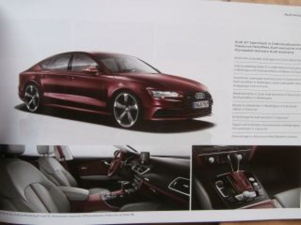 Audi A7 Sportback +S7 Typ 4GA Juli 2014 +exclusive NEU