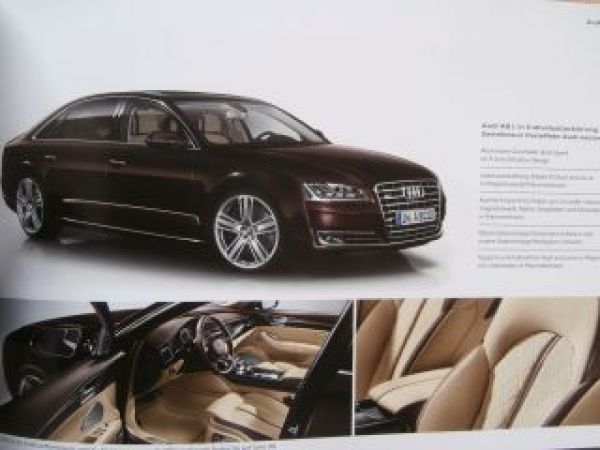 Audi A8 +L + L W12 S8 D4 4H Prospekt +hybrid 9/2014 NEU