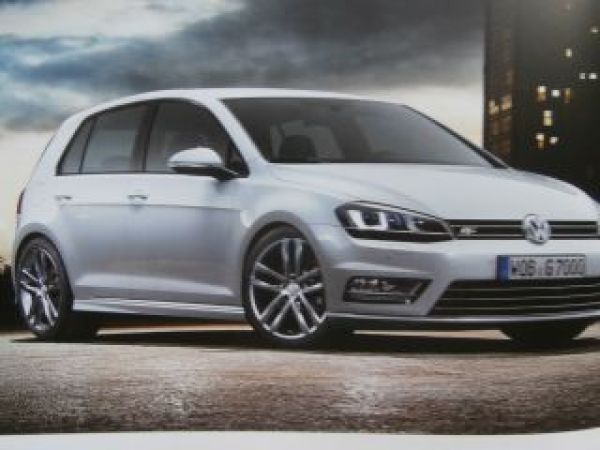 VW Golf VII +R-Line Prospekt Typ AU Oktober 2014 NEU