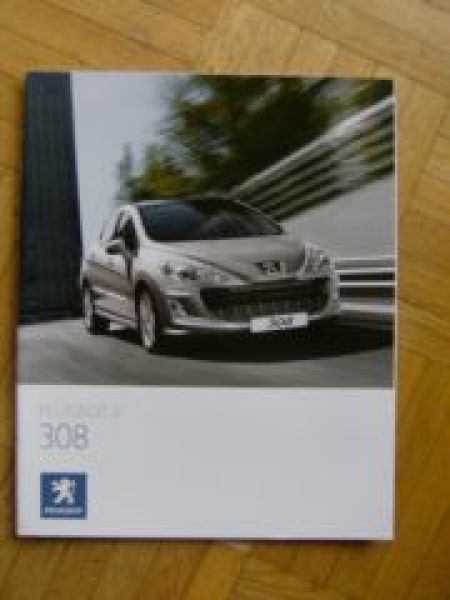 Peugeot 308 Prospekt 9/2007 NEU
