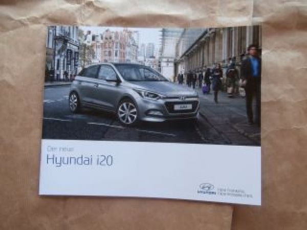 Hyundai i20 Prospekt März 2015 NEU