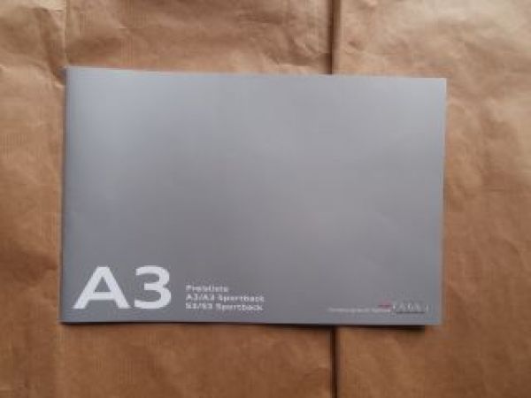 Audi A3 +Sportback +S3 März 2015 NEU
