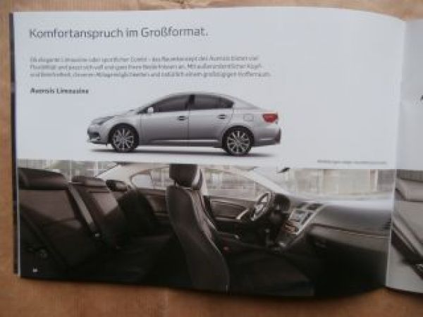 Toyota Avensis +Comfort +Executive Prospekt Juli 2014 NEU