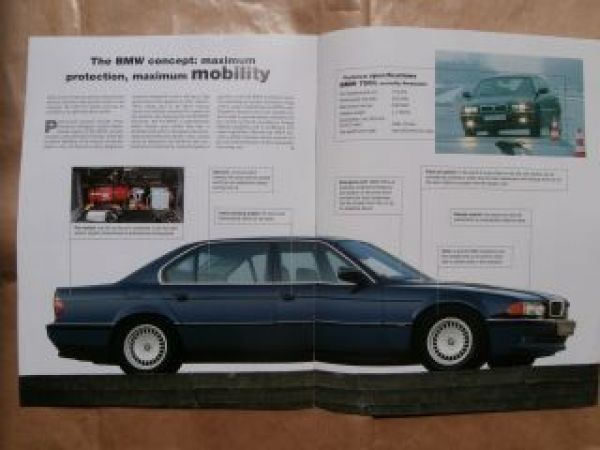 BMW Magazine 3/1996 750iL E32 E38 Protection Security Limousine